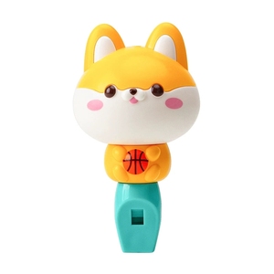 ของเล่นนกหวีดพลาสติกลายการ์ตูนสัตว์น่ารักแบบขายส่ง พร้อมสายคล้องคอป้องกันการสูญหายสำหรับเด็กเล่น - Product Image 1