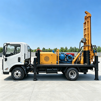Foreuse hydraulique montée sur camion pour puits d'eau, profondeur de forage 300m, avec pompe à boue