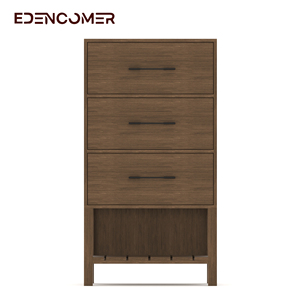 Elencomer ชุดเฟอร์นิเจอร์ห้องนอน4ชิ้นพร้อมพื้นที่เก็บของขนาดใหญ่สไตล์อเมริกันวินเทจ - Product Image 4