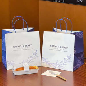 Sacs en papier kraft de qualité alimentaire avec logo personnalisé pour boulangerie, pain, toast, dessert, emballage écologique - Product Image 6