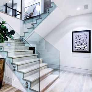 Balkon Glazen Hek Klem Hotel Appartement Villa Glazen Balustrade Leuning Aluminium <span class=keywords><strong>U</strong></span> Kanaal Frameloze Glazen Leuning Accessoires - Product Image 6