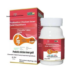 Probiotika für den Außenhandel: Weißdorn-Hühner-Gold-Kautabletten, 100 Stück, zur Verbesserung der Knochendichte und Ernährung - Product Image 5