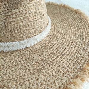 Thời trang phụ nữ Raffia rơm Fedora Hat mềm rộng Vành Panama Trilby mềm Mũ bãi biển UPF 50 + UV bảo vệ Sun hat - Product Image 6