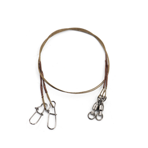 Leader professionnel de la <span class=keywords><strong>pêche</strong></span> au brochet, en gros, en acier inoxydable, 7x7, nirofflex, 25cm - Product Image 1