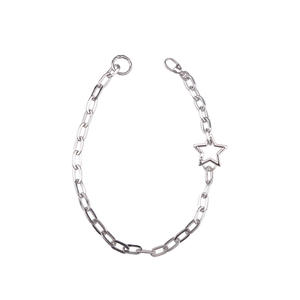 Cadena de cintura de aleación de zinc con estrella hueca plateada de una sola capa estilo Hip Hop para pantalones, accesorios de moda para vaqueros - Product Image 5