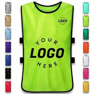 Chalecos Deportivos Personalizados con Logotipo Promocional para Fútbol, Baloncesto, Maratón, Equipos, Venta al Por Mayor, Chalecos de Entrenamiento Deportivo de Poliéster - Product Image 1