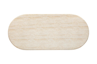 Table à manger en marbre naturel de couleur beige travertin Kumusi Furniture pour 6 personnes