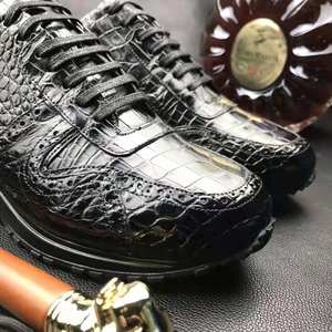 <span class=keywords><strong>Zapatos</strong></span> Casuales de Moda para Hombre Goodyear, Zapatillas de Alta Calidad en Cuero Genuino de Cocodrilo, <span class=keywords><strong>Zapatos</strong></span> de Piel de Caimán para Caminar - Product Image 3