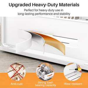 Organizador de armario, estantes de despensa deslizantes de alta resistencia, almacenamiento de cajones, cesta de armario de malla deslizante - Product Image 4