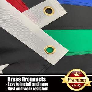 Вышитый тонкий синий красный зеленый линия американский флаг 3x5 Открытый полиэстер все полицейские пожарные военные армейские пожарные флаги США - Product Image 3