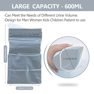 Bolsa de orina de emergencia para coche, bolsa de conveniencia de viaje móvil desechable, viaje autónomo, urinario portátil de alta velocidad para hombre y mujer - Product Image 5