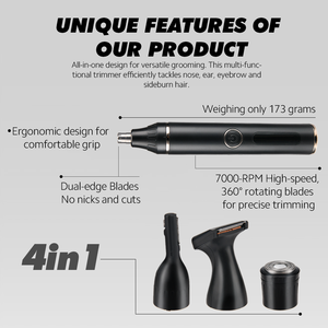 <span class=keywords><strong>Tondeuse</strong></span> multifonction sans fil 3 en 1 pour poils de barbe et de <span class=keywords><strong>nez</strong></span> <span class=keywords><strong>Tondeuse</strong></span> de poche de <span class=keywords><strong>meilleure</strong></span> qualité pour hommes - Product Image 2
