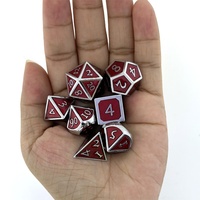 Jeu de dés en métal polyédrique avec logo personnalisé Offre Spéciale pour RPG DND Dungeon Dragon pour jeux de rôle