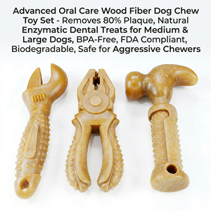 Brinquedos Indestrutíveis de Fibra de Madeira Natural para Cães, Bastão de Limpeza <span class=keywords><strong>Dental</strong></span> para Raças Grandes e Mastigadores Agressivos, Fornecimento por Atacado - Product Image 3