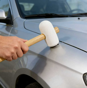 مطرقة مطاطية طبيعية بمقبض خشبي عالية الجودة للاستخدام الصناعي قابلة للتخصيص حسب الطلب بأحجام 8 أونصة/16 أونصة/24 أونصة - Product Image 2