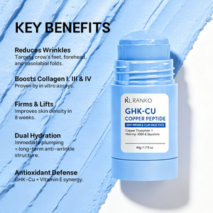 <span class=keywords><strong>Masque</strong></span> en argile professionnel OEM GHK-Cu au peptide de cuivre bleu, anti-rides, raffermissant, pour peaux matures, produits de beauté - Product Image 2