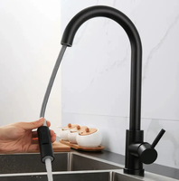 Robinet télescopique de lavage chaud froid de robinet de cascade de pluie de cuisine professionnelle pour l'évier