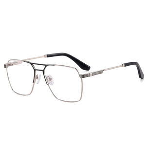 MS 91326 2024 nuevas <span class=keywords><strong>gafas</strong></span> para hombre, <span class=keywords><strong>gafas</strong></span> de Metal con puente de doble nariz, <span class=keywords><strong>montura</strong></span> cuadrada, <span class=keywords><strong>gafas</strong></span> ópticas antiluz azul, moda personalizada - Product Image 4
