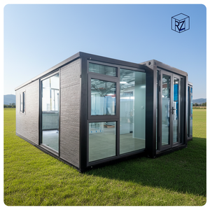 <span class=keywords><strong>Villa</strong></span> mobile moderne en acier à 2 chambres et maison d'extension hôtelière avec conception modulaire étanche pour utilisation extérieure en appartement - Product Image 2