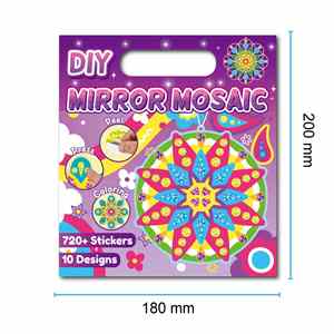Etiquetas y Marcapáginas DIY para Manualidades de Cumpleaños, Recompensas Familiares y Escolares, Adhesivos Láser de Mosaico para Niños Pequeños - Product Image 6