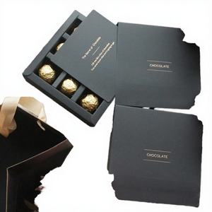 Wholesale Custom Logo Luxury Jelly Gift Box with Varnishing <b>Wrapping</b> Self Erecting Recyclable <b>Food</b> Grade for Holiday Truffles - Product Image 3