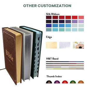 Cubierta de Cuero PU Duradera y Eficiente para Libros Cristianos, al Mejor Precio, con Estampado en Caliente Profesional, para Estudio de Biblias Sagradas - Product Image 4