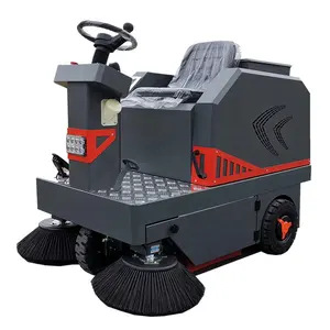 1250 Mm Cleaning Width Industrial Commercial Ride On Electric Road Floor Sweeper