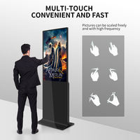 43 pouces Android épissage affichage LED Kiosque écran publicitaire numérique support au sol Totem lecteur de signalisation numérique