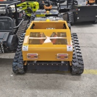 Tondeuse à gazon télécommandée sur chenilles 550 mm, robots de tonte intelligents, coupe-herbe, tondeuses à braquage zéro pour l'entretien des pelouses résidentielles