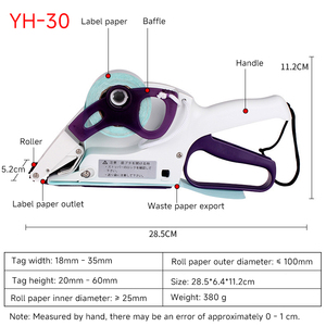 반자동 수동 휴대용 병 라벨 부착기, 상자, 종이, 스티커, 접착제용 라벨링 기계 - Product Image 6