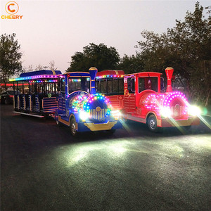 Atracción turística navideña, paseos en parque de atracciones, Tren Eléctrico diésel sin rieles a la venta - Product Image 4