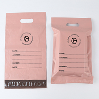 Sacs d'expédition en polyéthylène roses personnalisés avec logo imprimé, imperméables et durables, avec poignée – Offre Spéciale