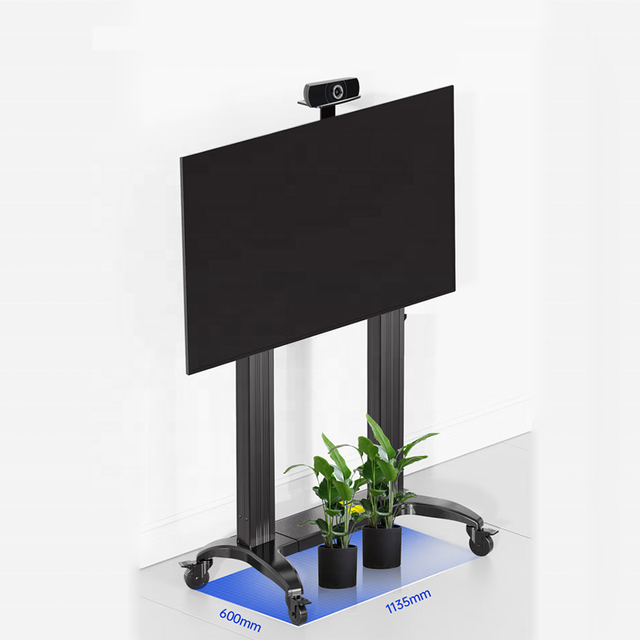 Electric Motorised Lift up & Down Floor Stand Mobile TV Stand for Large Screen 86" 98" 110"