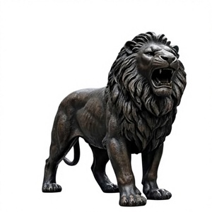 80cm Height Realistic Life Size Cast Bronze Walking Lion Statue Wall <strong>Street</strong> Sculpture or City Public Suvineor Sale - Product Image 5