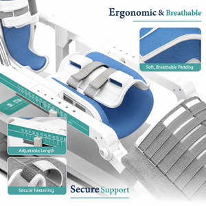 Máquina Eléctrica CPM para Rehabilitación de <span class=keywords><strong>Rodilla</strong></span>, Dispositivo Ajustable de Flexión y Extensión <span class=keywords><strong>Articular</strong></span> para Recuperación Postoperatoria de Fracturas - Product Image 3
