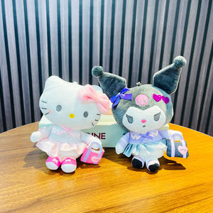 Peluche porte-clés My Melody de la <span class=keywords><strong>série</strong></span> Campus Style Sanrioed japonaise, mignonne, avec un charme pour sac d'école - Product Image 4