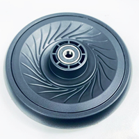 Roue à roulement pivotant Nobby B-S1862 de 5 pouces en plastique PU pour poussette avec capacité de charge de 20 kg et dureté de 70-75A