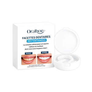 ORALHOE Prothèses dentaires ajustables à clipser, améliorent l'esthétique du sourire, en silicone confortable, pour adultes, kit de beauté dentaire à domicile - Product Image 2