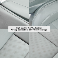Housses de siège de voiture personnalisées en cuir synthétique NAPPA haut de gamme, luxueuses, respectueuses de la peau, toutes saisons, pour BYD Han X6 pour K5
