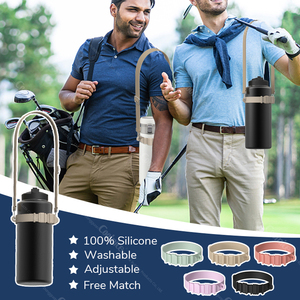 2024 meilleurs vendeurs <span class=keywords><strong>porte</strong></span>-bouteille à large bouche pour Camping et randonnée manchon en Silicone poignée de bouteille d'eau - Product Image 4