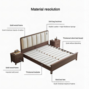 Nevan <strong>Chinese</strong> Modern Good Quality Plywood Panel Bedroom Set Storage Frame Luxury Solid Wood Cheap <strong>Platform</strong> Box <strong>Bed</strong> Design - Product Image 5