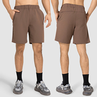 Nouveaux shorts de sport pour hommes, couleur unie, vente en gros personnalisée, nylon, fermeture élastique à la taille