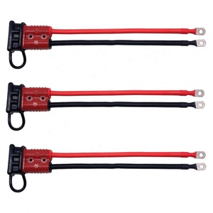 175A Bakır Akü Kablo Grubu 2 AWG Kablo Demeti Forklift Güç Konnektörü Kablo Grubu Halka Terminali Fişli - Product Image 3