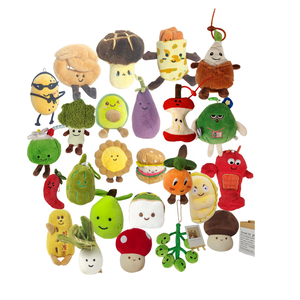 Juguetes de Peluche de Frutas y Verduras con Expresiones, Serie de Juguetes para Máquinas Expendedoras - Juguetes de Frutas y Verduras con Expresiones - Product Image 1