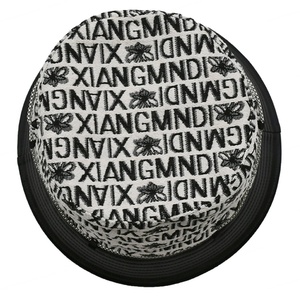 หมวกบัคเก็ตถักแจ็คการ์ดสำหรับผู้หญิงหมวกแฟชั่นมีแบรนด์สำหรับตกแต่งโซ่ทำจากหนัง - Product Image 6