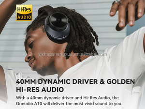 OneOdio A10 Wireless DJ Headphone Hybrid ANC Active Noise Cancelling Detachable Cable Share Port Wireless Pilot <strong>Headset</strong> Aviation - Product Image 5