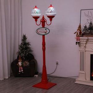Poste <span class=keywords><strong>DE</strong></span> LUZ <span class=keywords><strong>DE</strong></span> Papá Noel nevando escena <span class=keywords><strong>farola</strong></span> <span class=keywords><strong>de</strong></span> <span class=keywords><strong>Navidad</strong></span> farol para la decoración del Festival del hogar - Product Image 2
