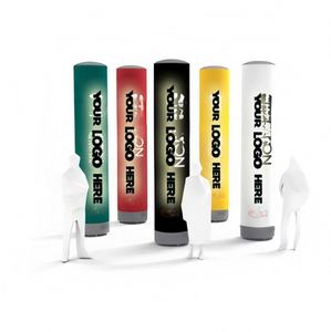 เสาเป่าลมทรงกลมแบบหมุนได้สำหรับงานอีเวนต์ไฟ LED 10FT พิมพ์โลโก้ - Product Image 5