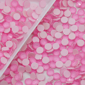 Xulin néon bébé rose couleur personnalisé paquet couleur 10 brut/sac 100 brut/sac verre néon Hot Fix strass en gros - Product Image 3