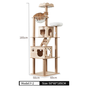 Pabrik grosir kucing mendaki bingkai mewah terintegrasi kucing besar bingkai mewah ganda ruang kapsul kucing pohon grosir - Product Image 3
